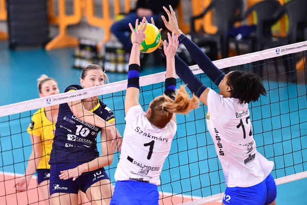 Ssc Palmberg Schwerin Skyres Rzeszow Cev Şampiyonlar Ligi Kadınlar Voleybol — Stok fotoğraf