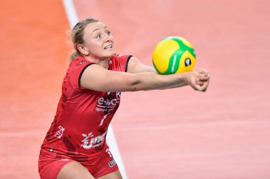 Jordyn Poulter (Unet E-Work Busto Arsizio) Unet E-Work Busto Arsizio - SSC Palmberg Schwerin - CEV Şampiyonlar Ligi Kadınlar voleybol maçı IN Scandicci, Florence, İtalya, 03 Aralık 2020 - Fotoğraf: LM / Lisa Guglielmi