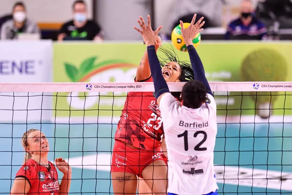 Lauren Barfield (SSC Palmberg Schwerin) Unet E-work Busto Arsizio vs SSC Palmberg Schwerin - CEV Şampiyonlar Ligi Kadınlar voleybol maçı IN Scandicci, Florence, İtalya, 03 Aralık 2020 - Fotoğraf: LM / Lisa Guglielmi
