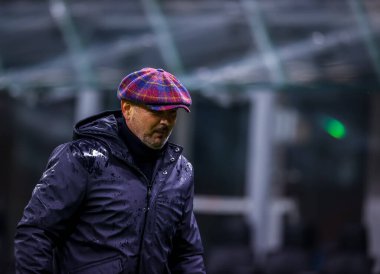 Serie A 2020 / 21 futbol karşılaşmasında Bologna FC teknik direktörü Sinisa Mihajloviç FC Internazionale - Bologna FC - San Siro Stadyumu, Milano - Fotoğraf: FCI / Fabrizio Carabelli / LM
