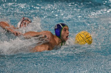 Andrea Urbinati (Savona), CORRES HERNANDEZ Axel (CE Mediterranei) Rari Nantes Savona vs CE Mediterranei - LEN Euro Cup sutopu maçı In Savona, İtalya, 05 Aralık 2020 - Fotoğraf: LM / Danilo Vigo