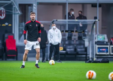 UEFA Avrupa Ligi 2020 / 21 sezonunda AC Milan ile Celtic FC arasında oynanan San Siro Stadyumu, Milan, İtalya - Fotoğraf: FCI / Fabrizio Carabelli / LM