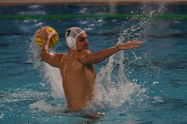 Aleksa Ukropina (VK Radnicki) VK Radnicki-OSC Potsdam - LEN Euro Cup Waterpolo maçı sırasında İtalya 'nın Savona kentinde, Aralık 05, 2020 - Fotoğraf: LM / Danilo Vigo