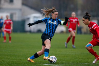 Gloria Marinelli (FC Internazionale), San Marino Akademisi - İtalyan futbol takımı Serie A Women maçı sırasında topla saldırıyor, İtalya, 06 Aralık 2020 - Fotoğraf: LM / Francesco Scaccianoce