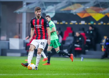 UEFA Avrupa Ligi 2020 / 21 sezonunda AC Milan ile Celtic FC arasında oynanan San Siro Stadyumu, Milan, İtalya - Fotoğraf: FCI / Fabrizio Carabelli / LM