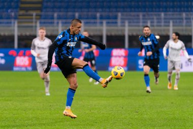 Alexis Sanchez (FC Inter) FC Internazionale vs Bologna Calcio - İtalyan futbol serisi A match in Milan, Italy, December 05, 2020 - Fotoğraf: LM / Luca Rossini