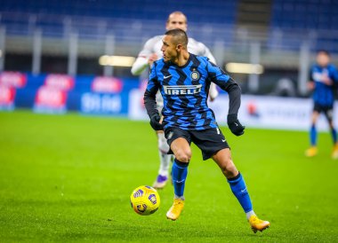 FC Internazionale takımından Alexis Sanchez, FC Internazionale - FC Internazionale - Bologna FC - San Siro Stadyumu, Milan, İtalya - Fotoğraf: FCI / Fabrizio Carabelli / LM