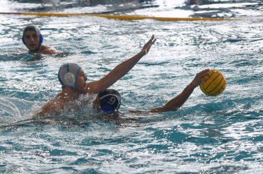 KORBEL Florenz (OSC Potsdam), PEREZ POLONIO Jordi (CE Mediterranei) Potsdam vs Mediterrani - LEN Euro Cup Waterpolo maçı sırasında, İtalya, Savona, 2006, 2020 - Fotoğraf: LM / Danilo Vigo