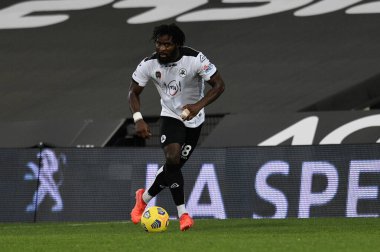 Spezia Calcio ve SS Lazio maçında AC Spezia 'dan Nbala Nzola - İtalya' nın Cesena kentinde oynanan maç, 5 Aralık 2020 - Fotoğraf: LM / Matteo Papini