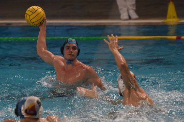 Lukas Kruppers (SC Potsdam) VK Radnicki vs OSC Potsdam - LEN Euro Cup Waterpolo maçı in Savona, İtalya, 05 Aralık 2020 - Fotoğraf: LM / Danilo Vigo