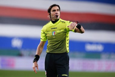 UC Sampdoria-AC Milan maçında hakem Calvarese (Teramo) - İtalyan Serie A karşılaşması Cenova, İtalya - Fotoğraf: LM / Francesco Scaccianoce
