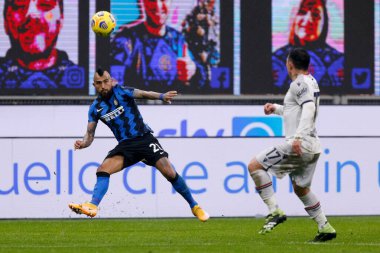 Arturo Vidal (FC Internazionale), Bologna Calcio 'ya karşı FC Internazionale - İtalyan futbol serisi A karşılaşması Milano, İtalya, 05 Aralık 2020 - Fotoğraf: LM / Francesco Scaccianoce
