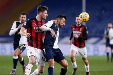 Fabio Quagliarella (UC Sampdoria) ve Matteo Gabbia (AC Milan) UC Sampdoria - İtalyan futbol takımı Serie A maçı Cenova, İtalya, 06 Aralık 2020 - Kredi: LM / Francesco Scaccianoce