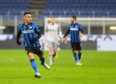FC Internazionale takımından Lautaro Martnez, FC Internazionale ile FC Internazionale FC-Bologna FC maçı sırasında 5 Aralık 2020 - Fotoğraf: FCI / Fabrizio Carabelli / LM 
