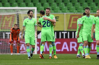 SS Lazio 'dan Sergej Milinkoviç Saviç, Spezia Calcio' nun SS Lazio 'ya karşı oynadığı maçta attığı golü kutluyor - İtalya Futbol Serisi A maçı, Cesena, İtalya, 05 Aralık 2020 - Fotoğraf: LM / Matteo Papini