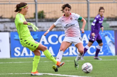 Valentina Giacinti (Milan) ve Stephanie Ohrstrom (Fiorentina Femminile) ACF Fiorentina femminile - İtalyan futbolcu Serie A Women match in Florence, İtalya, 05 Aralık 2020 - Fotoğraf: LM / Lisa Guglielmi