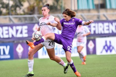 Daniela Sabatino (Fiorentina Femminile) ve Giorgia Spinelli (Milan) ACF Fiorentina femminile AC Milan - İtalyan futbol takımı Serie A Women match in Florence, İtalya, 05 Aralık 2020 - Fotoğraf: LM / Lisa Guglielmi