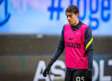 FC Internazionale takımından Alessandro Bastoni, FC Internazionale - FC Internazionale - Bologna FC - San Siro Stadyumu, Milan, İtalya - Fotoğraf: FCI / Fabrizio Carabelli / LM