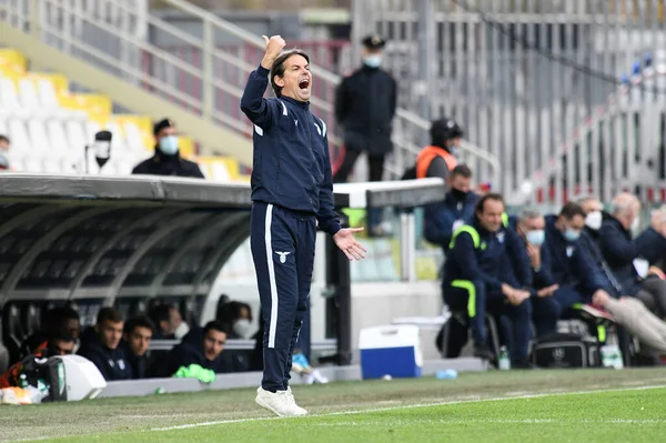 Filippo Inzaghi Gerente Lazio Gestos Durante Spezia Calcio Lazio Fútbol —  Fotos de Stock