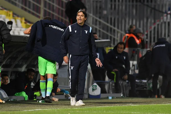 Filippo Inzaghi Gerente Lazio Gestos Durante Spezia Calcio Lazio Fútbol — Foto de Stock