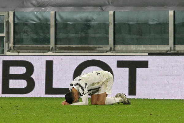 Cristiano Ronaldo Juventus Tijdens Juventus Torino Italiaanse Voetbalcompetitie Match Turijn — Stockfoto
