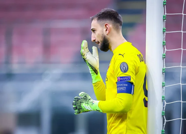 Gianluigi Donnarumma Del Milan Durante Partido Fútbol Uefa Europa League — Foto de Stock