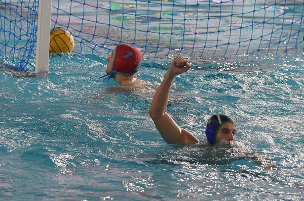 Roca Barcelo Marc Mediterranei Celebrates Scoring Goal Potsdam Mediterrani Len — Stock Photo, Image