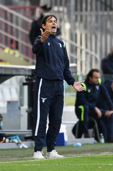 Filippo Inzaghi Allenatore Dei Gesti Delle Lazio Durante Spezia Calcio — Foto Stock