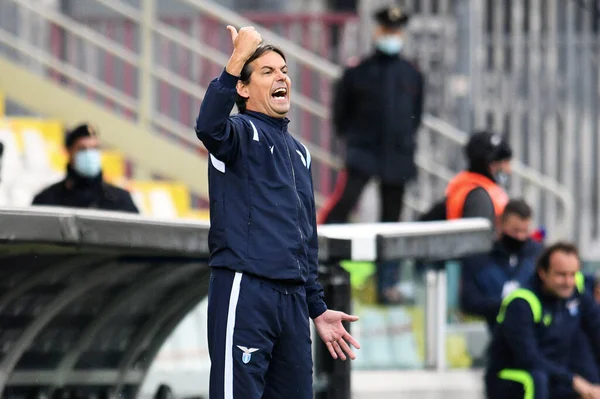 Filippo Inzaghi Gerente Lazio Gestos Durante Spezia Calcio Lazio Fútbol — Foto de Stock