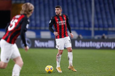 Theo Hernandez (AC Milan) UC Sampdoria ve AC Milan - İtalyan futbol takımı Serie A maçı Cenova, İtalya 'da, Aralık 06, 2020 - Fotoğraf: LM / Francesco Scaccianoce