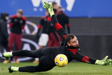 Gianluigi Donnarumma (AC Milan) UC Sampdoria-AC Milan maçından önce ısınıyor - İtalya Serisi A maçı Cenova, İtalya, 06 Aralık 2020 - Fotoğraf: LM / Francesco Scaccianoce