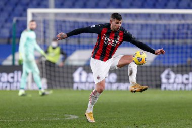 Theo Hernandez (AC Milan) UC Sampdoria ve AC Milan - İtalyan futbol takımı Serie A maçı Cenova, İtalya 'da, Aralık 06, 2020 - Fotoğraf: LM / Francesco Scaccianoce