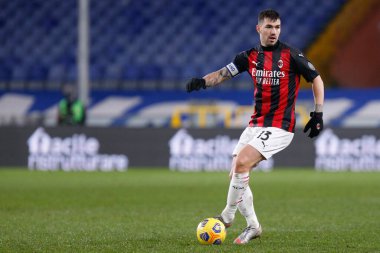 Alessio Romagnoli (AC Milan) UC Sampdoria - İtalya Serie A maçı sırasında Cenova, İtalya - Fotoğraf: LM / Francesco Scaccianoce