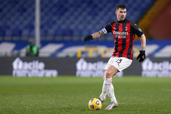 Alessio Romagnoli (AC Milan) UC Sampdoria - İtalya Serie A maçı sırasında Cenova, İtalya - Fotoğraf: LM / Francesco Scaccianoce