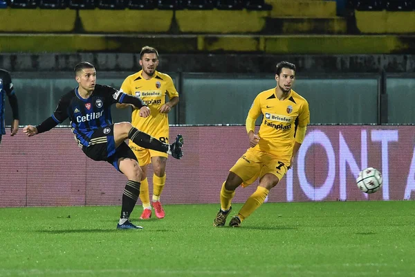 Francesco Lisi Pisa Und Marcel Buchel Ascoli Während Des Spiels — Stockfoto