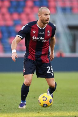 Bologna FC 'den Lorenzo De Silvestri, Bologna FC ile AS Roma - İtalyan futbolu Serisi A karşılaşması, İtalya, Bologna, 13 Aralık 2020 - Fotoğraf: LM / Matteo Papini