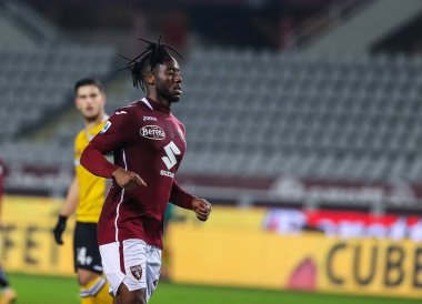 Torino FC takımından Soualiho Meite, Torino FC ile Udinese Calcio arasında 12 Aralık 2020 tarihinde İtalya 'nın Torino kentinde oynanan karşılaşma sırasında FCI / Fabrizio Carabelli / LM