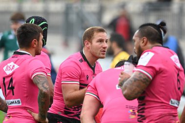 Giulio Bisegni ve takım arkadaşları Zebre Bayonne - Rugby Challenge Cup IN Parma, İtalya, 12 Aralık 2020 - Fotoğraf: LM / Alessio Tarpini