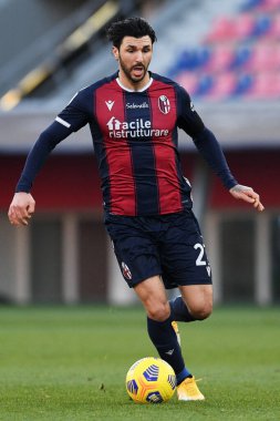 Bologna FC takımından Roberto Soriano, Bologna FC - AS Roma - İtalyan futbol takımı Serie A match in Bologna, İtalya, 13 Aralık 2020 - Fotoğraf: LM / Matteo Papini