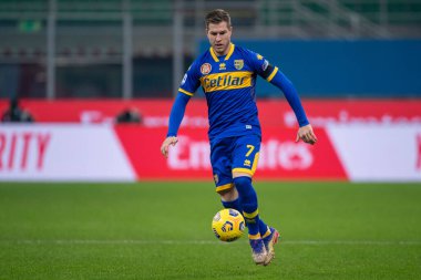 Parma Calcio takımından Riccardo Gagliolo AC Milan - Parma Calcio 1913 - İtalyan Serie A maçı Milan, İtalya 'da, 13 Aralık 2020 - Fotoğraf: LM / Luca Rossini