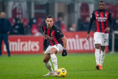 AC Milan 'dan Ismael Bennacer - AC Milan - Parma Calcio 1913 - İtalyan Serie A karşılaşması Milan, İtalya' da, 13 Aralık 2020 - Fotoğraf: LM / Luca Rossini