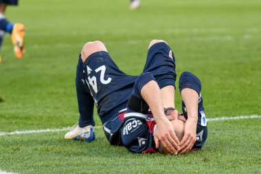 Rodrigo Palacio (Bologna), 13 Aralık 2020 tarihinde İtalya 'nın Bologna kentinde oynanan Bologna FC-AS Roma maçında ceza sahasında kabul edilmeyen faul nedeniyle çaresiz kaldı.