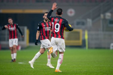 AC Milan 'dan Theo Hernandez, AC Milan - Parma Calcio 1913 - İtalya' nın Milano kentinde oynanan Serie A maçı, 13 Aralık 2020 - Fotoğraf: LM / Luca Rossini