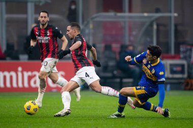 AC Milan 'dan Ismael Bennacer - AC Milan - Parma Calcio 1913 - İtalyan Serie A karşılaşması Milan, İtalya' da, 13 Aralık 2020 - Fotoğraf: LM / Luca Rossini