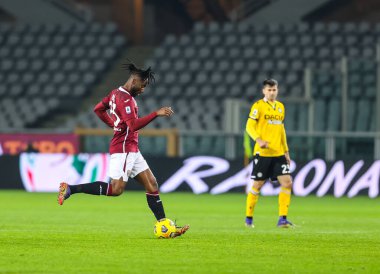 Torino FC takımından Soualiho Meite, Torino FC ile Udinese Calcio arasında 12 Aralık 2020 tarihinde İtalya 'nın Torino kentinde oynanan karşılaşma sırasında FCI / Fabrizio Carabelli / LM
