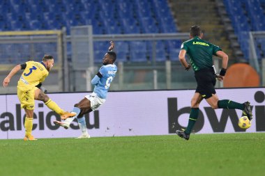 ROME, ITALY - 12 Aralık: Hellas Verona 'dan Federico Di Marco (3) SS Lazio ve Hellas Verona arasında 12 Aralık 2020 tarihinde Stadio Olimpico' da oynanan futbol karşılaşmasında İtalyan futbolcu Serie A matc