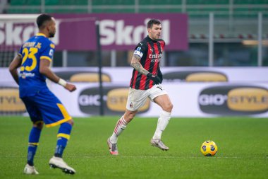 AC Milan 'dan Alessio Romagnoli - AC Milan - Parma Calcio 1913 - İtalyan Serie A karşılaşması Milan, İtalya' da, 13 Aralık 2020 - Fotoğraf: LM / Luca Rossini