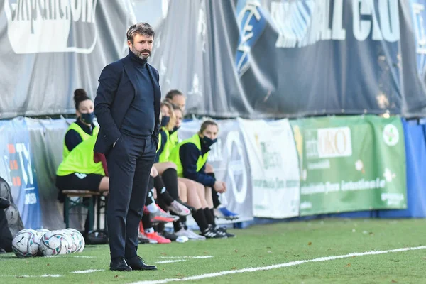 Alessandro Spugna Treinador Principal Empoli Ladies Durante Empoli Ladies Acf — Fotografia de Stock