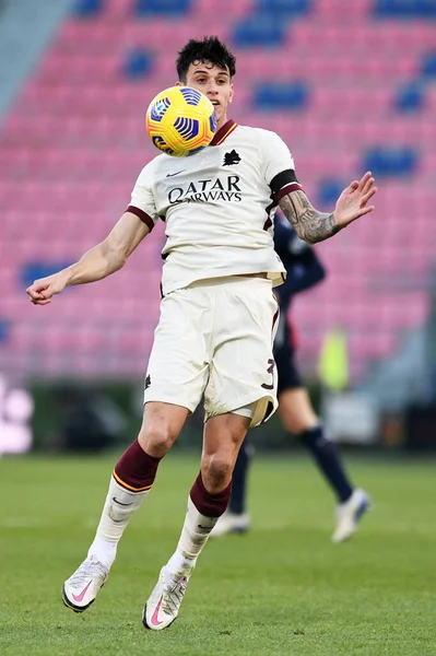 Roger Ibanez Roma Action Lors Bologna Roma Football Italien Serie — Photo