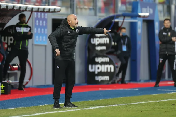 Entrenador Vincenzo Italiano Spezia Calcio Durante Partido Fútbol Serie Entre — Foto de Stock